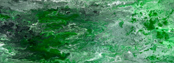 Named contemporary work « Green Liquid », Made by ROMROS