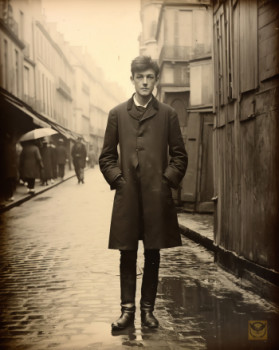 Named contemporary work « Arthur Rimbaud 1er Novembre 1873 », Made by LUC LOISEAUX