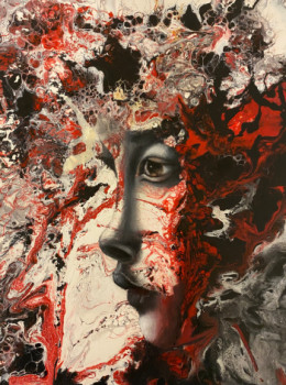 Named contemporary work « Essence en Rouge », Made by MAMEN BARRENA CORANTI