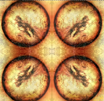Named contemporary work « CYTOKINESIS II », Made by ZèKE
