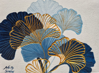 Named contemporary work « Gingko », Made by NELLY SIMON