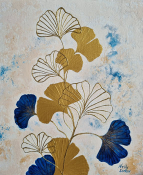 Named contemporary work « Gingko 3 », Made by NELLY SIMON