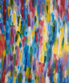 Named contemporary work « Verticalité en couleur », Made by GéRARD JOURNO