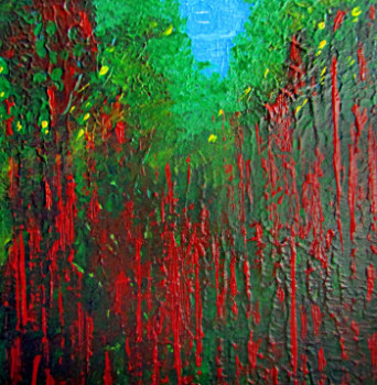 Named contemporary work « Mystère dans la forêt », Made by ELIZABETH GARCES