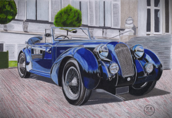 Named contemporary work « Talbot-Lago T150-C », Made by PIRDESSINS