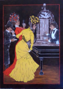 Named contemporary work « La vielle affiche », Made by PATRICIA BRETEL