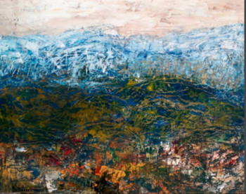 Named contemporary work « Piémont vallons », Made by NATHALIE STRASEELE