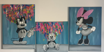 Named contemporary work « Famille Mickey », Made by STYX