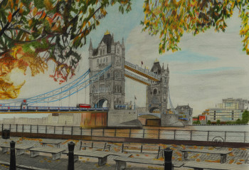 Named contemporary work « London, here am I. », Made by PIRDESSINS