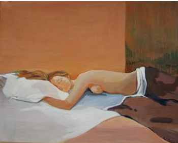 Named contemporary work « La dormeuse », Made by CLAIRE LEWIS