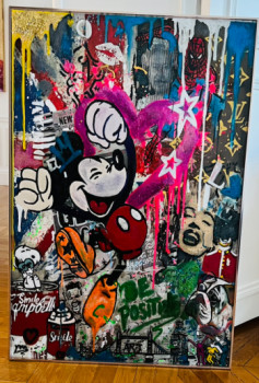 Named contemporary work « Mickey Mousse PopArt », Made by POPARTKUSTOM