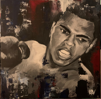 Named contemporary work « Mohammed Ali », Made by LAETITIA BOUSSOUF VIGNOLES