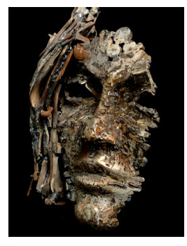 Named contemporary work « The iron face », Made by CHRISTOPHE MILCENT