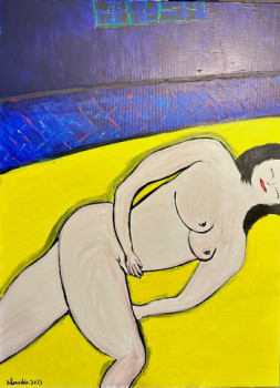 Named contemporary work « « La femme qui est dans mon lit… » », Made by BELMUDéS