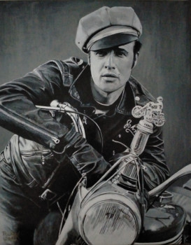 Named contemporary work « Marlon Brando 1953 », Made by RICHY WAM K