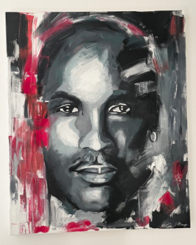 Named contemporary work « Portrait Michael Jordan », Made by VYDARTISTE