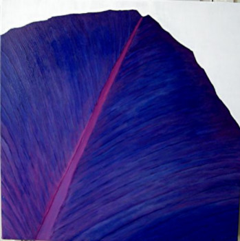 Contemporary work named « PETALE VIOLET », Created by JULIECAT