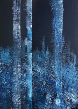 Named contemporary work « Sous Bois Nocturne », Made by THEB