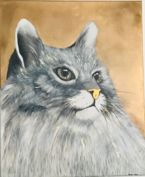 Named contemporary work « Le Chat », Made by VEVECREATION