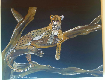 Named contemporary work « Guépard », Made by LYDIE COURBIER