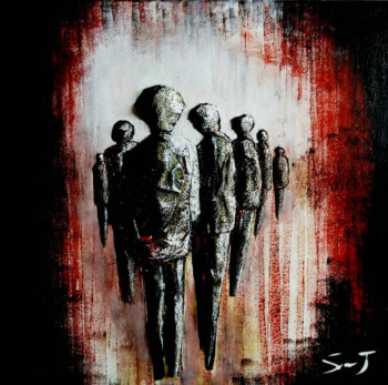 Named contemporary work « HUMANUS 3 », Made by SAVERINO