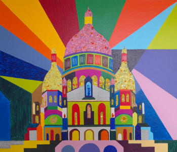 Named contemporary work « Sacré Coeur », Made by STéPHANE CANTIN