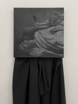 Named contemporary work « SHADES OF BLACK DO NOT EXIST », Made by TOM CONSTANTIN