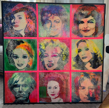 Named contemporary work « Stars & Warhol », Made by POPARTKUSTOM