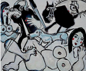 Named contemporary work « Le chaos 2 », Made by AIMéE DE COURTOZé