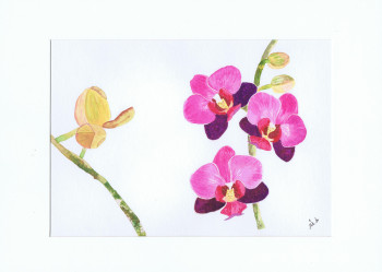 Named contemporary work « The orchid », Made by MIHA