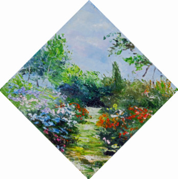 Named contemporary work « La parc floral de Boutiguéry à Gouesnach », Made by MICHEL HAMELIN