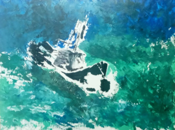 Named contemporary work « Naïveté navire », Made by XIORCALED