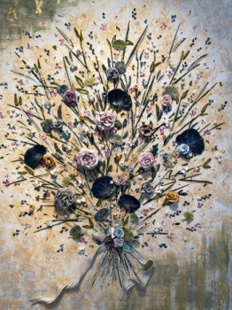 Named contemporary work « Bouquet mystérieux », Made by CéCILE MONCHANT