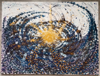 Named contemporary work « Supernovae », Made by RHéA D'ALMEIDA