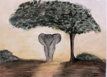 Named contemporary work « Savane », Made by SP