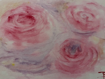Named contemporary work « Envolée de rosee », Made by SP