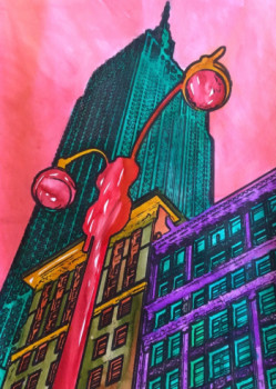 Named contemporary work « New York City 3 », Made by ERIC ERIC