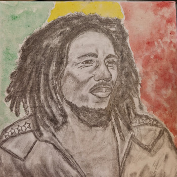 Named contemporary work « Bob Marley », Made by DELPRETTI