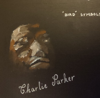 Named contemporary work « Charlie Parker Bird symbols », Made by MARIE-LAURE TOURNIER