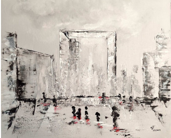 Named contemporary work « La Grande Arche Paris la Défense », Made by MARIE-LAURE TOURNIER