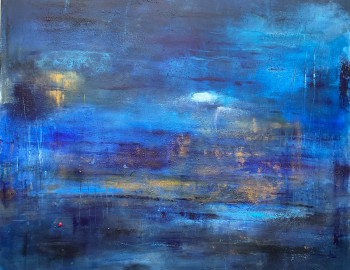Named contemporary work « La terre est bleu II », Made by BARTH MROZ