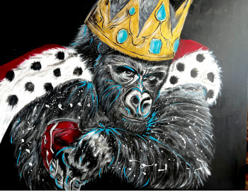 Named contemporary work « The King Gorilla », Made by CHRISTEL AUDRAN