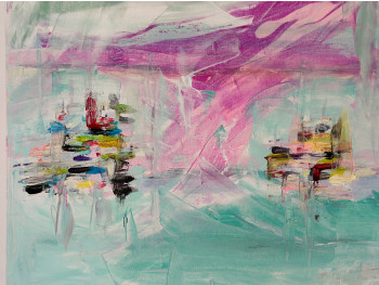 Named contemporary work « Santa Guilia harbour », Made by OPEENYOU