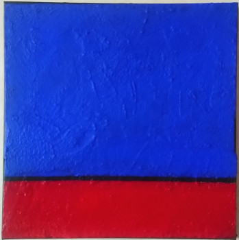 Named contemporary work « 40x40cm 27-11-23 2 », Made by ALAIN MAUDOUX