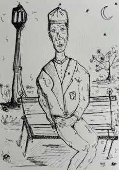 Named contemporary work « Jean de la lune », Made by MATH