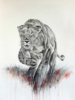 Named contemporary work « Panthera Leo », Made by GIER