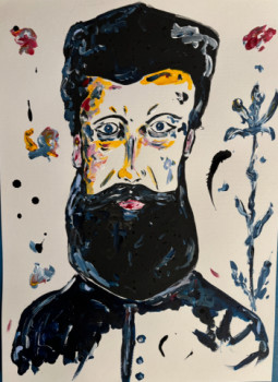 Named contemporary work « Igor face a la mer », Made by MATH