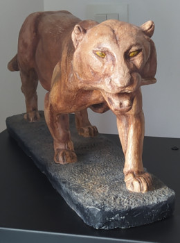 Named contemporary work « Le tigre », Made by HERVé GUIGALL