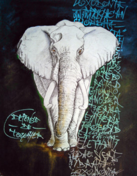 Named contemporary work « Loxodonta africana », Made by GIER