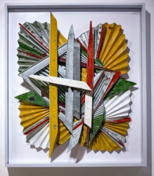 Named contemporary work « origami 7 », Made by @TEDRUB, MR PAINT, WISS, MAITRE COUQUE